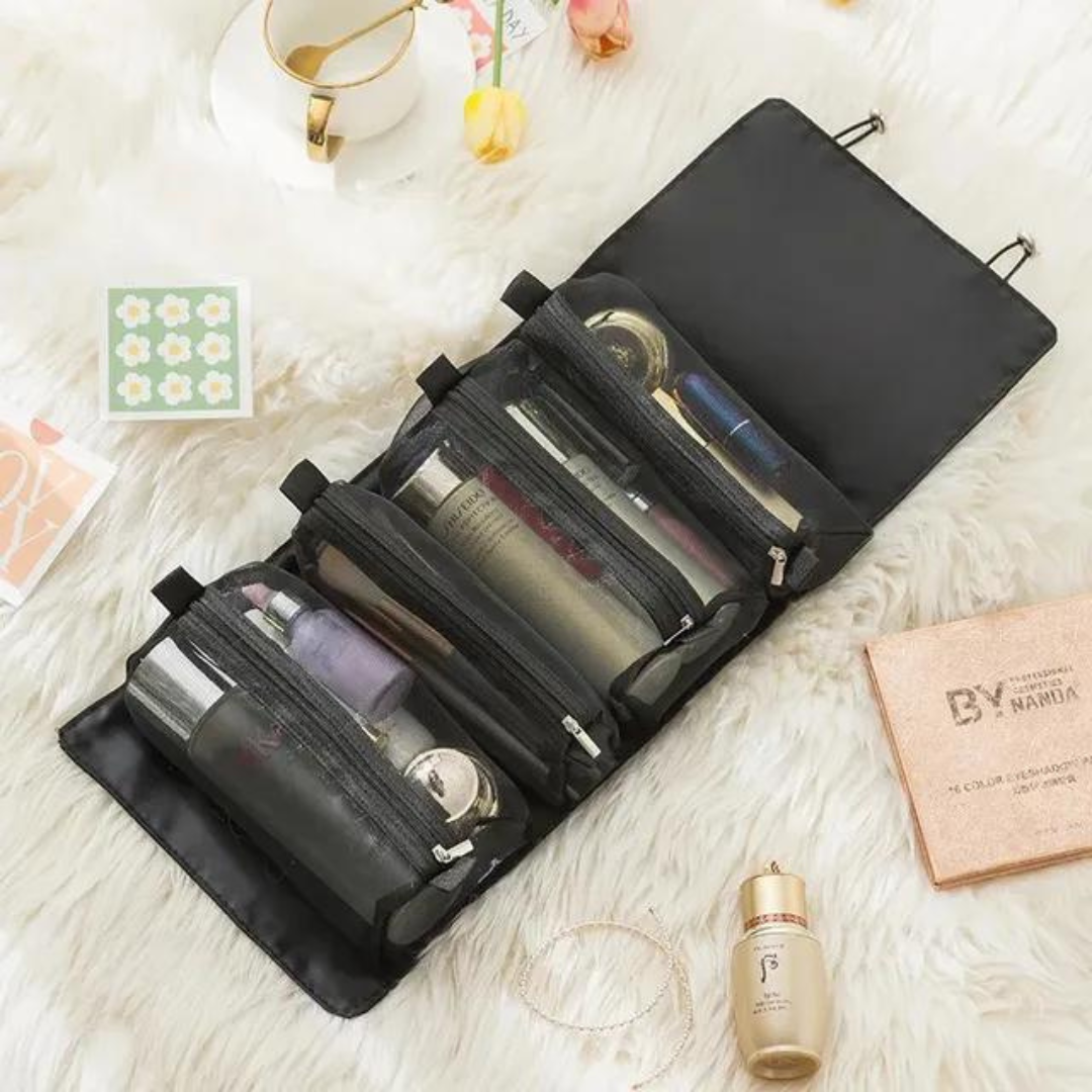 Wasserdichter 4-in-1 Make-up-Organizer aus Nylon